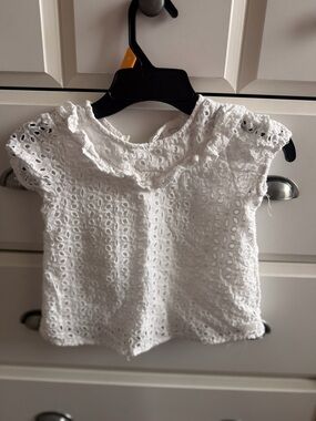 Koala Kids White Eyelet Lace Top